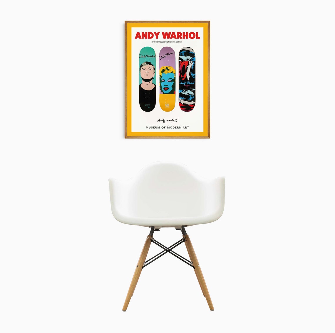 Andy Warhol Iconic Collection Skate Decks Colorful Pop Art Poster - Image 2