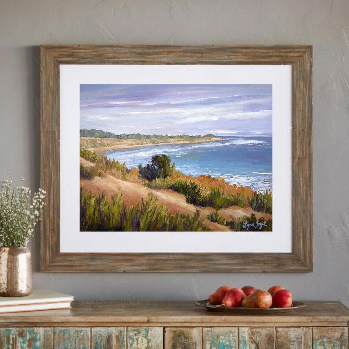 Goleta Coastal Art Print, California Ocean Decor - Image 3