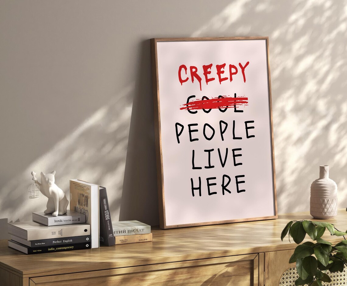 Trendy Halloween Decoration Vintage Dark Academia Poster