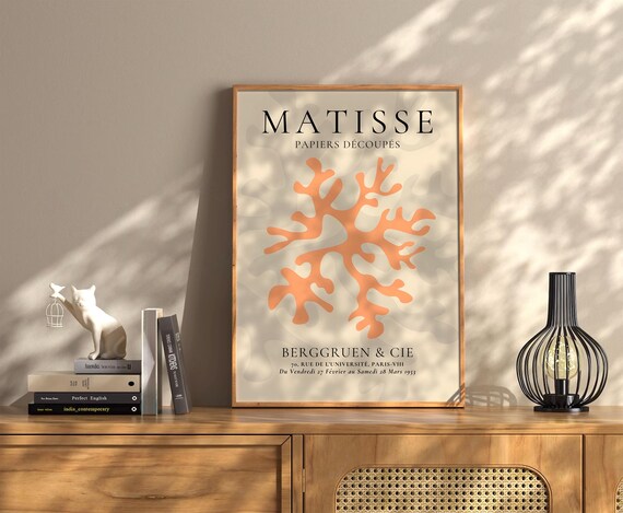 Henri Matisse Flower Boho Style Exhibition Poster Eclectic Prints Gallery Wall Art Retro Trendy Instant