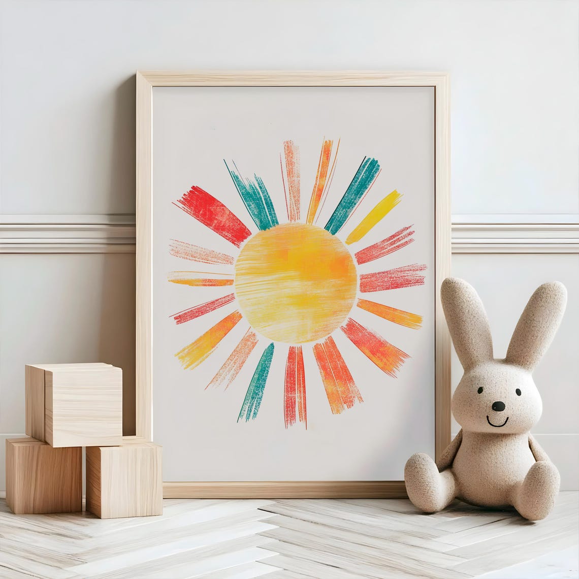 Nursery Decor Baby Room Wall Art Nursery Decor Prints Animal Boho Kids Room Decor Instant Playroom Print - Image 2
