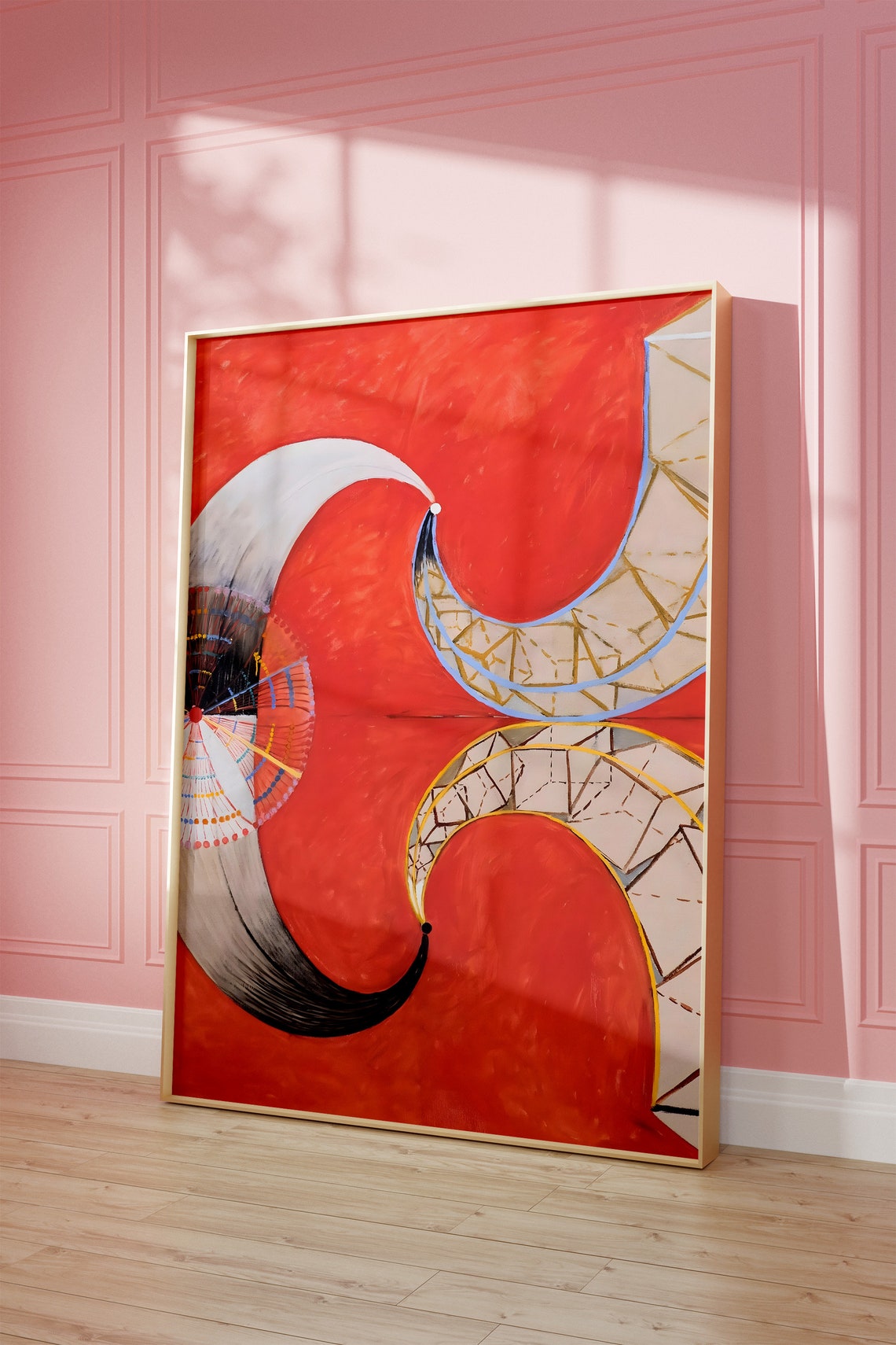 Hilma af Klint The Swan No 9 Red Crescent Bold Abstract Poster - Image 3