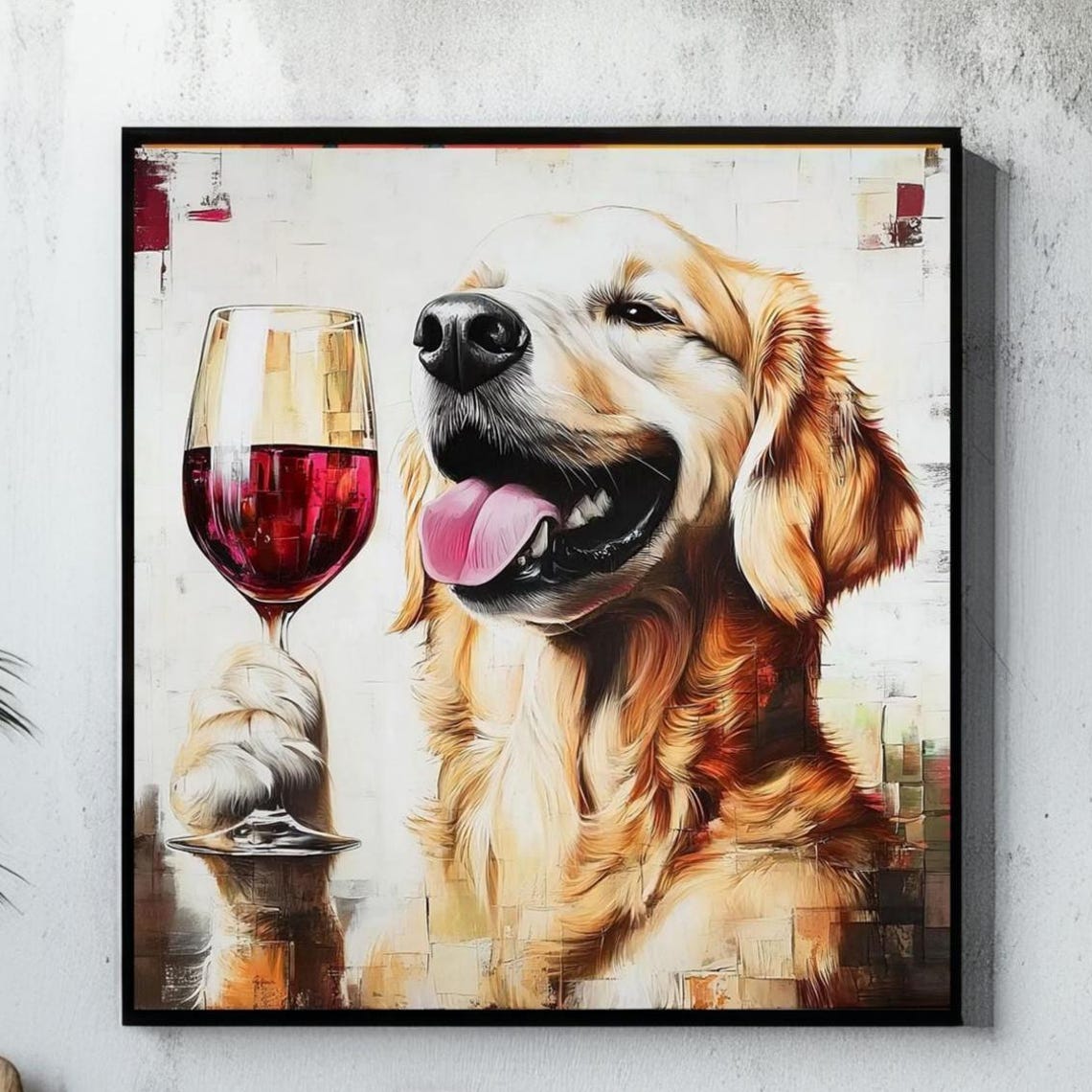 Dog Golden - Traditional Travel Poster