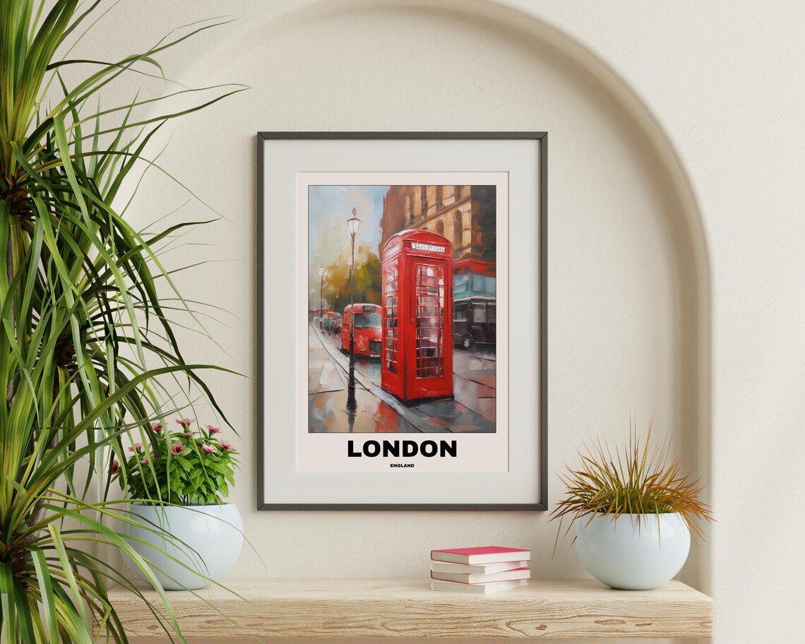 London Travel Poster, City Painting Gift For Travellers - Image 2