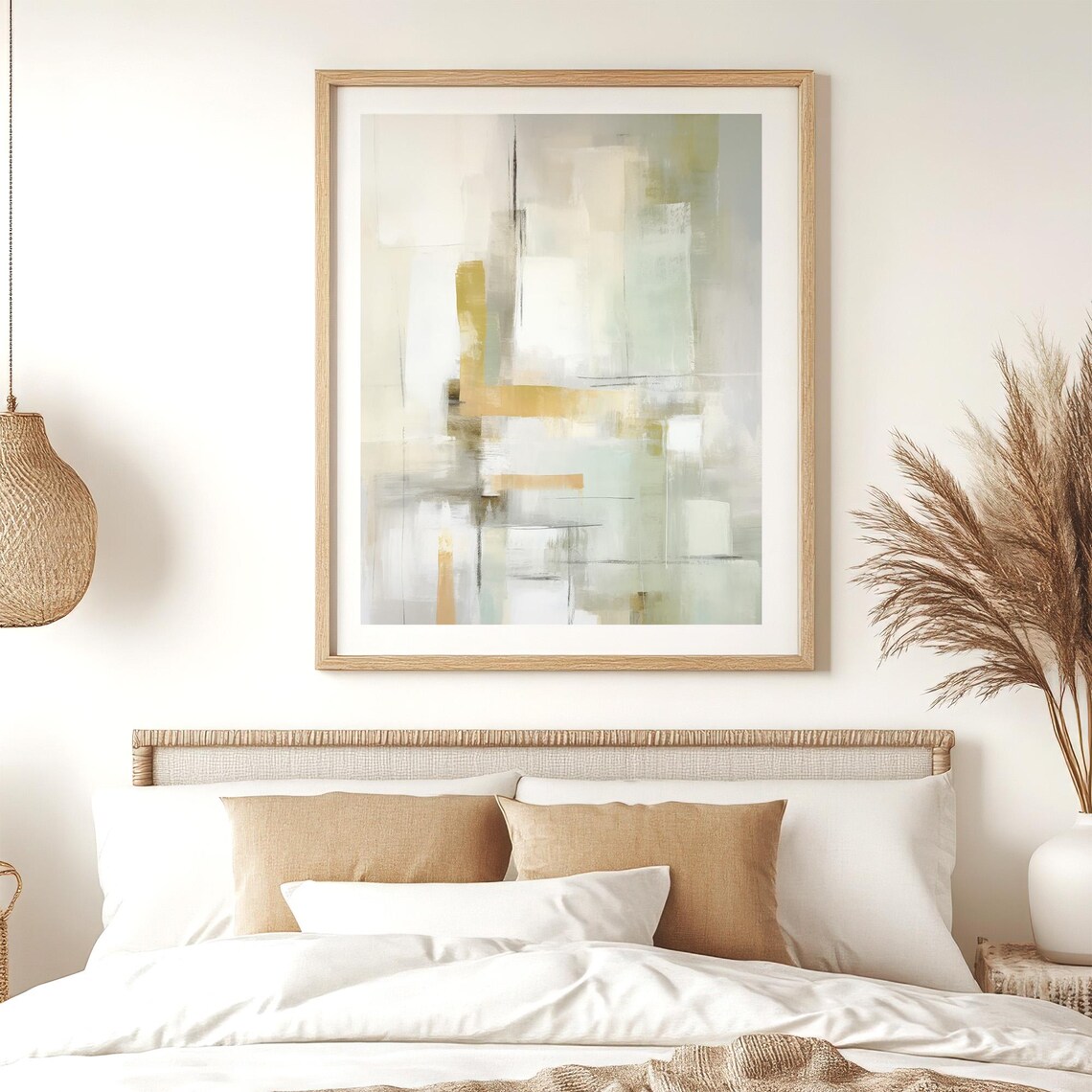 Pastel Abstract Painting, Modern Minimalist Art Print - Image 2
