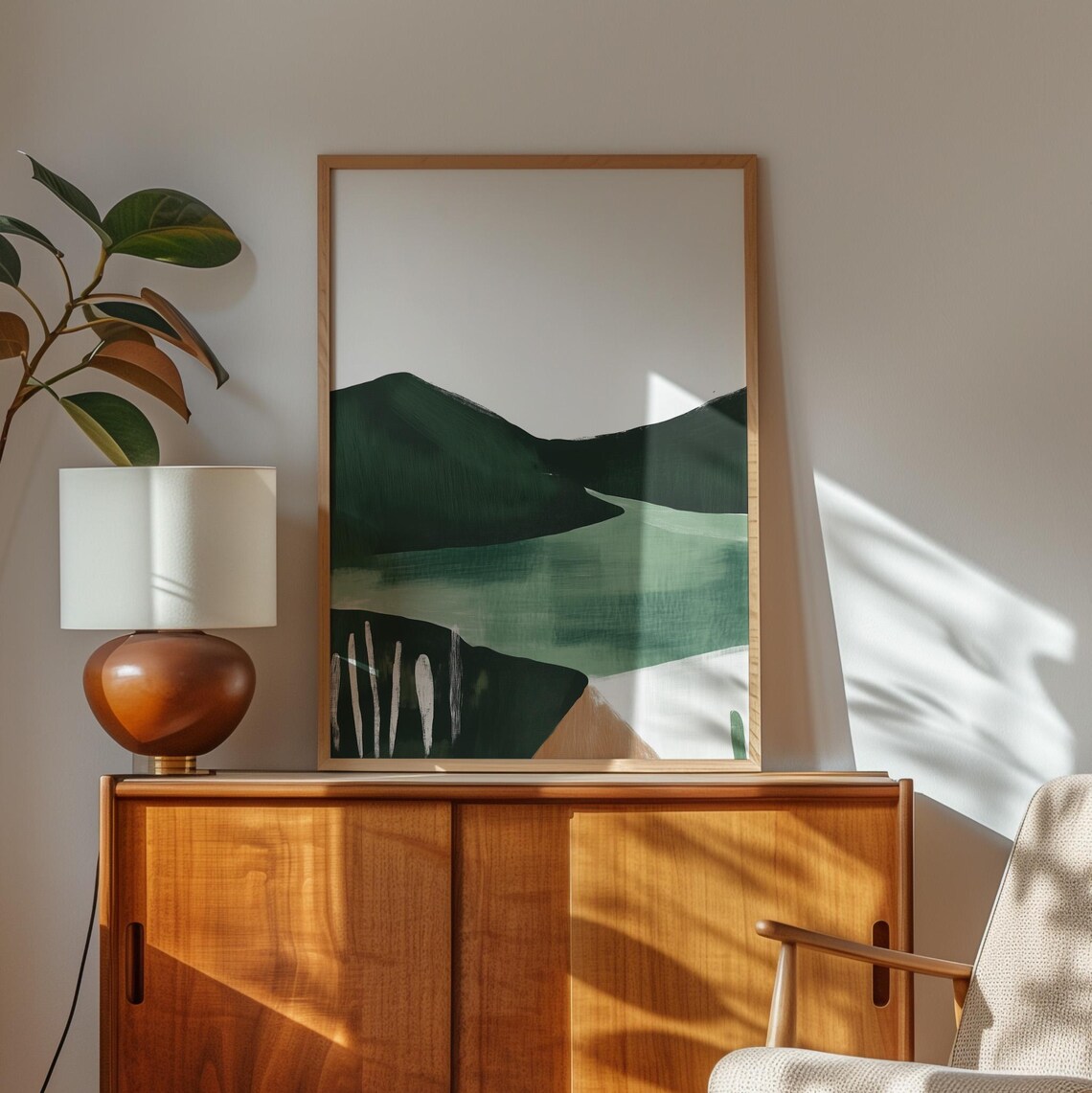Minimalist River - Classic Mountain Art Print - Image 5