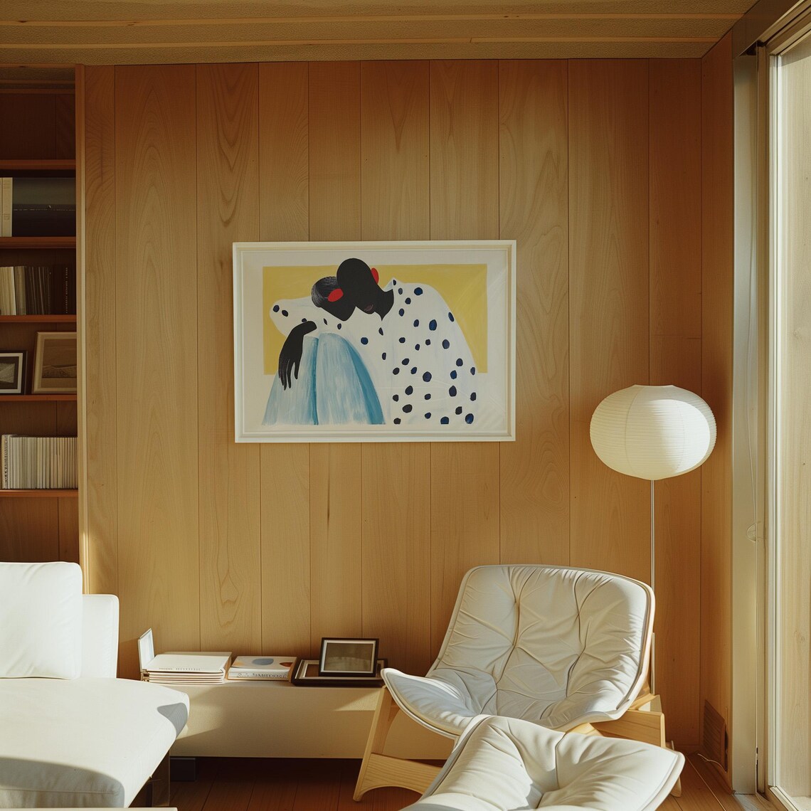 Abstract Couple, Polka Dot Minimalist Decor - Image 2