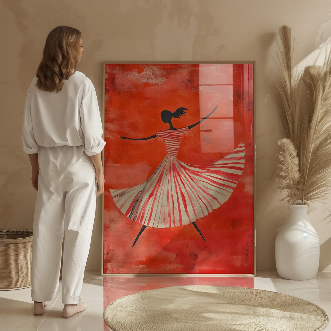 Abstract Dancer, Minimalist Movement Art Print - Image 3