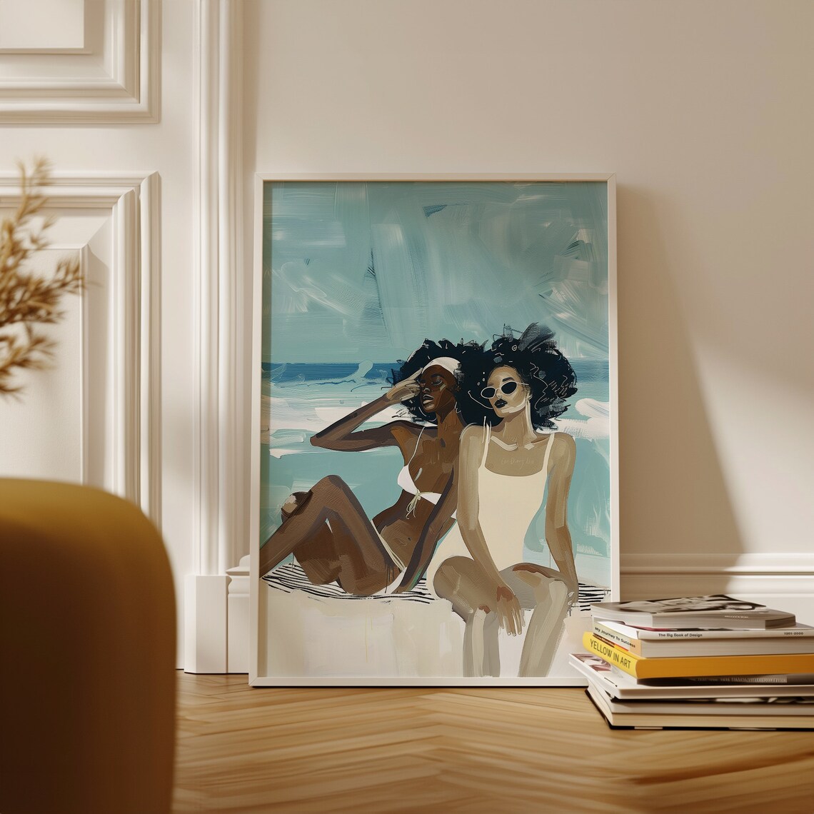 Black Women Female Body Abstract Living Room Poster
