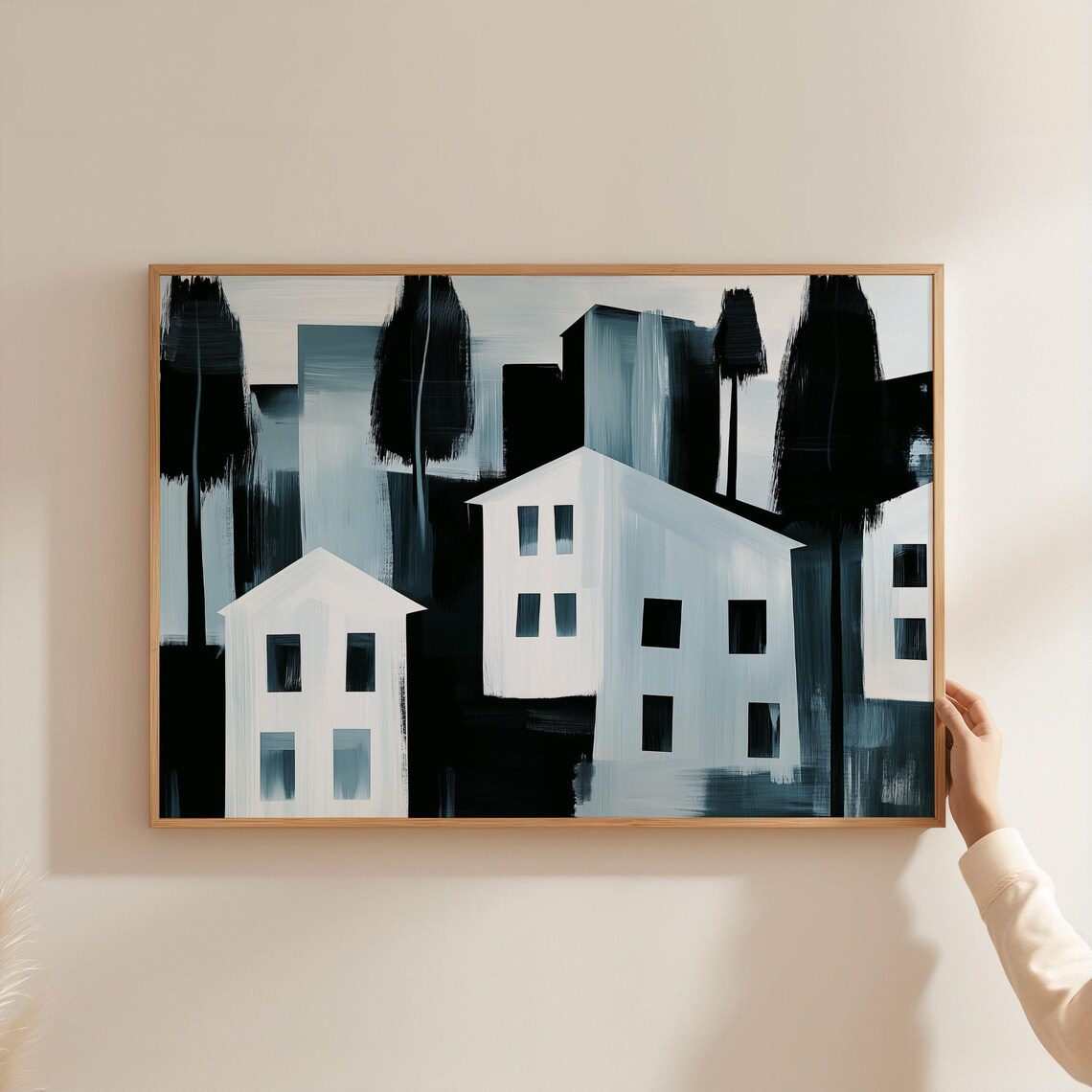 Modern Minimalist Cityscape, Abstract Urban Art Print - Image 6