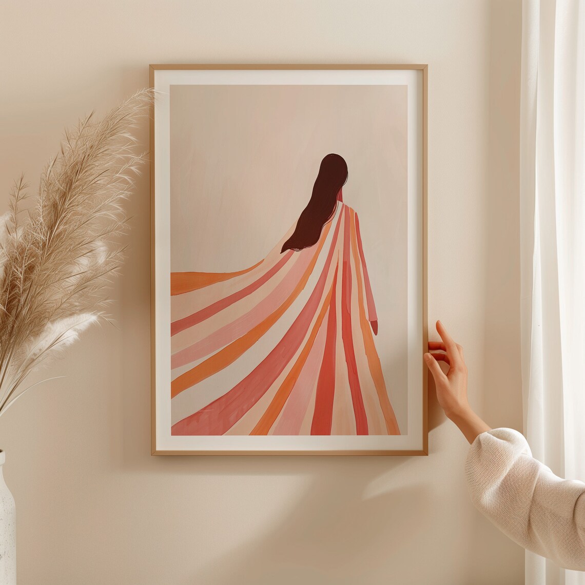 Abstract People Contemporary Artwork, Minimalist Art Print - Image 3