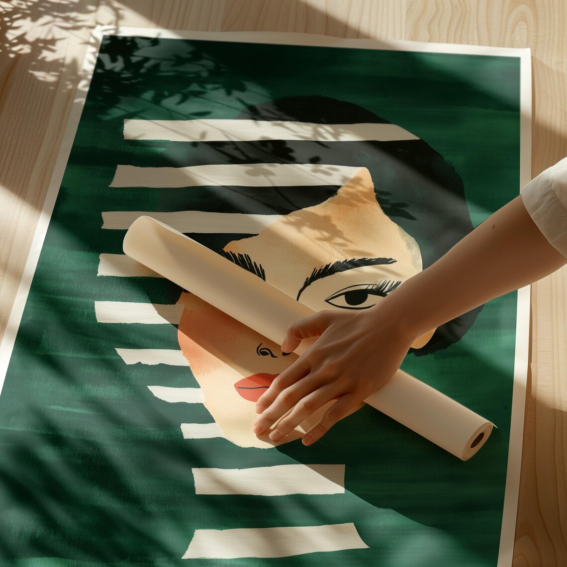 Abstract Portrait, Minimalist Face Illustration - Image 3