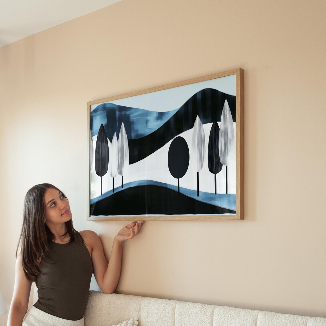 Modern Abstract Landscape, Minimalist Print - Image 5