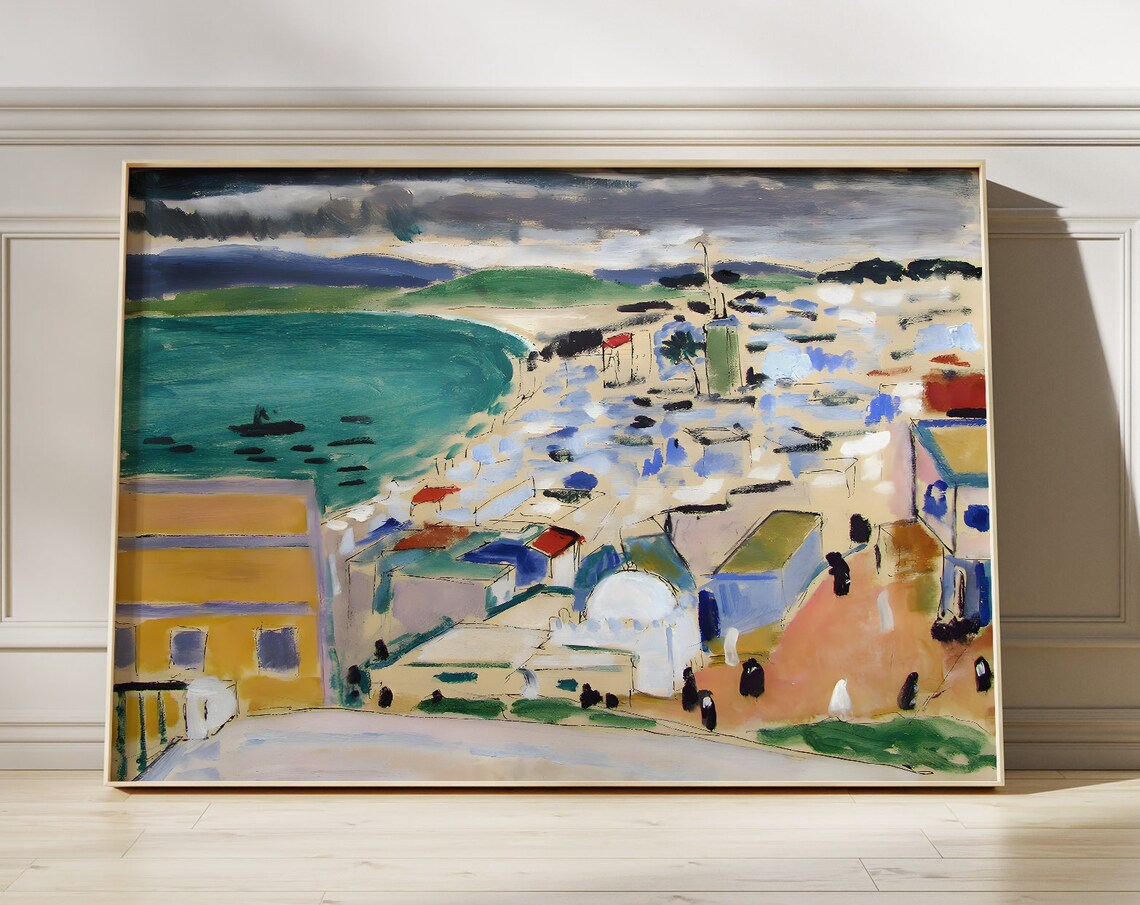 Henri Matisse The Bay of Tangier Coastal Town Painting Poster