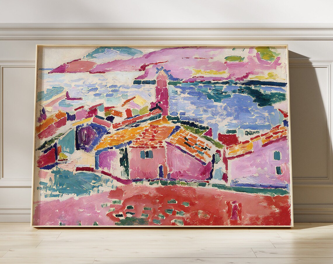 Henri Matisse View Of Collioure Colorful Harbor Fauvist Landscape Poster - Image 3