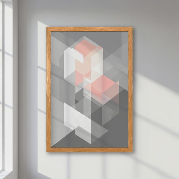 Abstract Geometric Art, Modern Minimalist Style