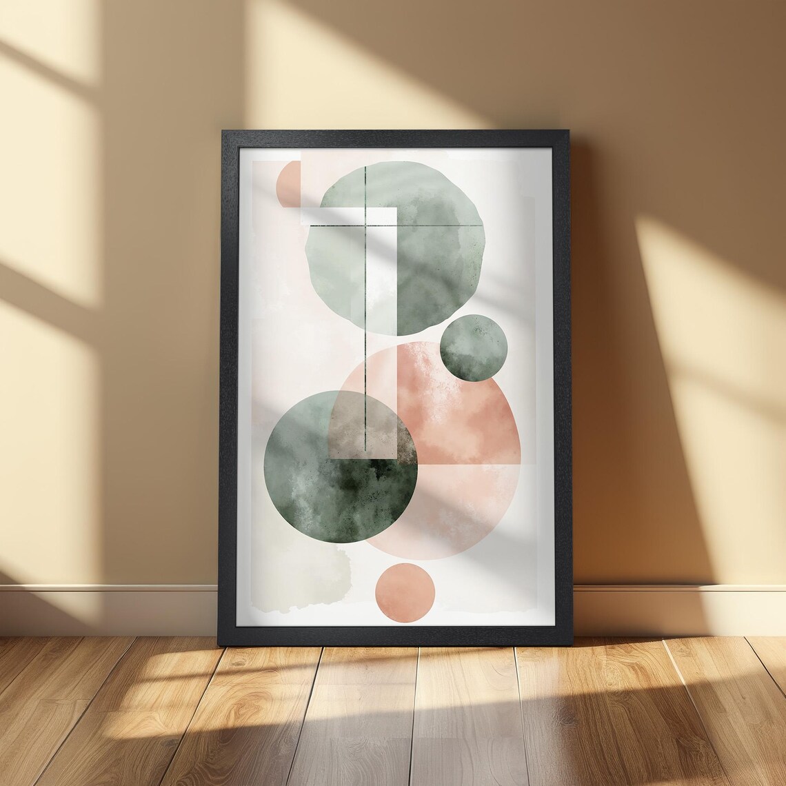 Abstract Poster, Minimalist Geometric Office Decor - Image 2