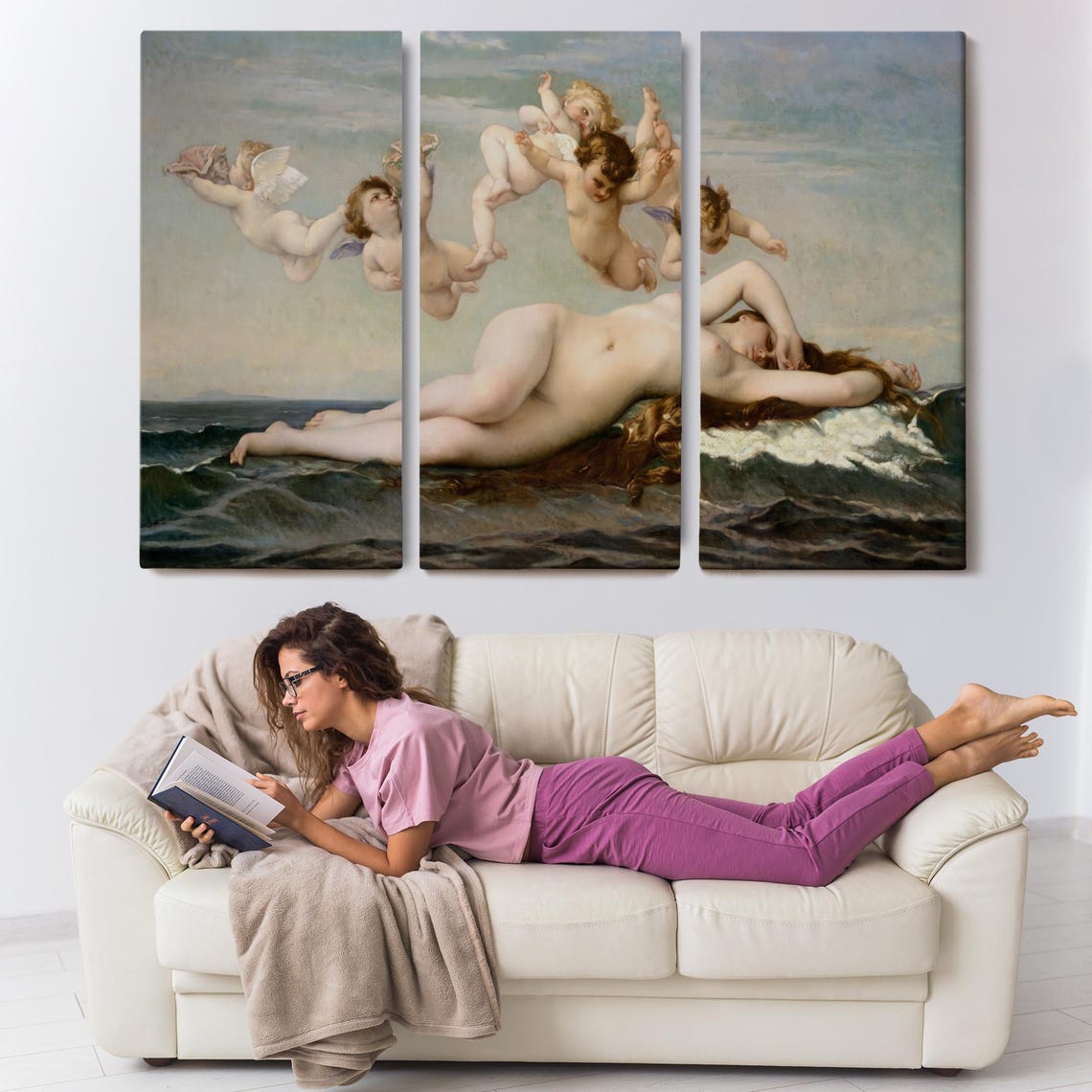 Alexandre Cabanel The Birth of Venus Classic Mythology Art Print - Image 3