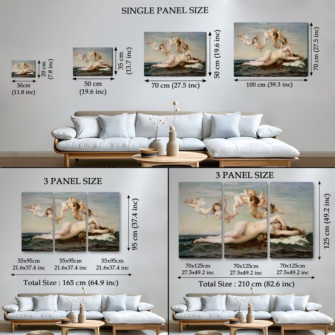Alexandre Cabanel The Birth of Venus Classic Mythology Art Print - Image 4