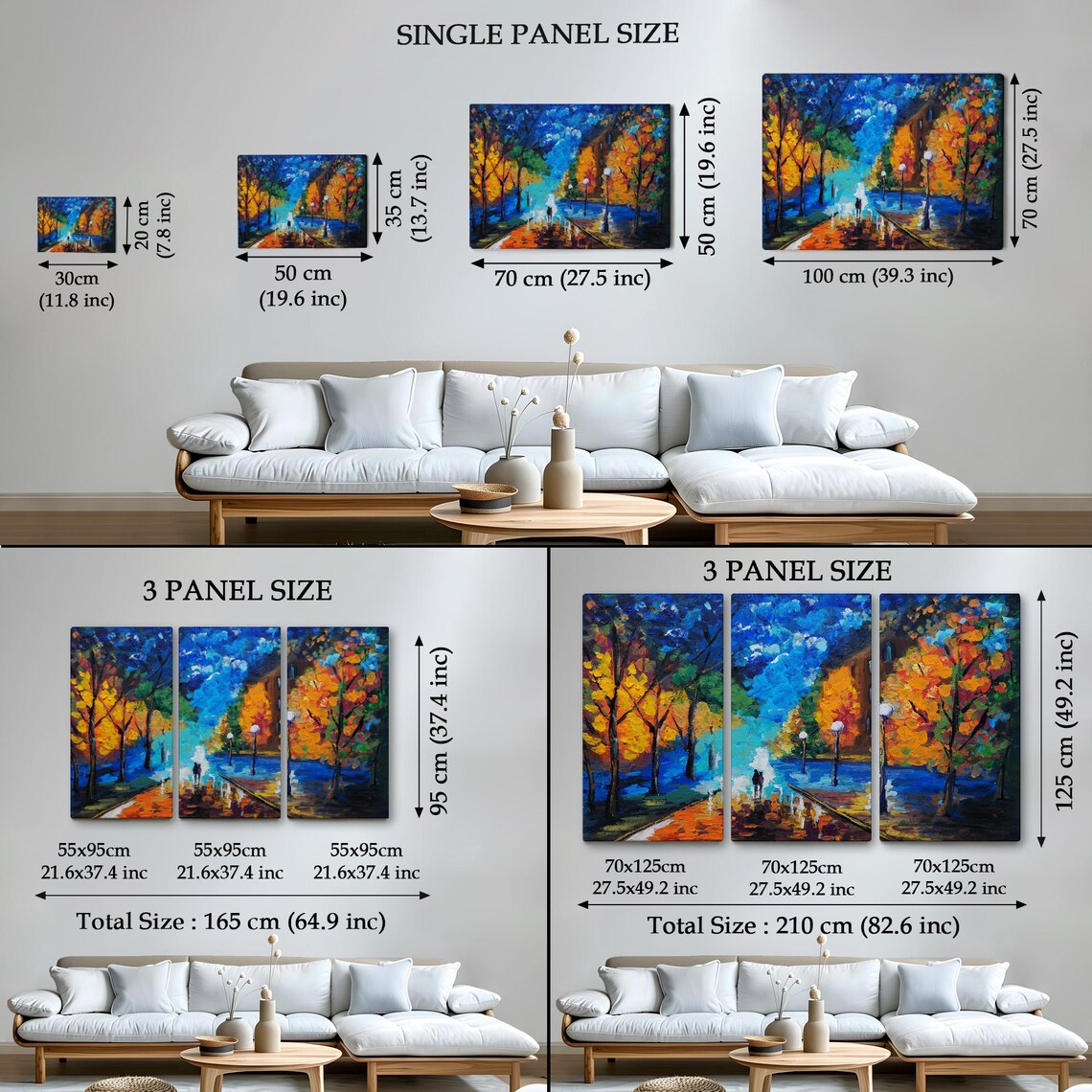 Night Walk In The Forest Decorative Wall Painting Nature Wall Decor Nature Print Landscape Wall Table - Image 4