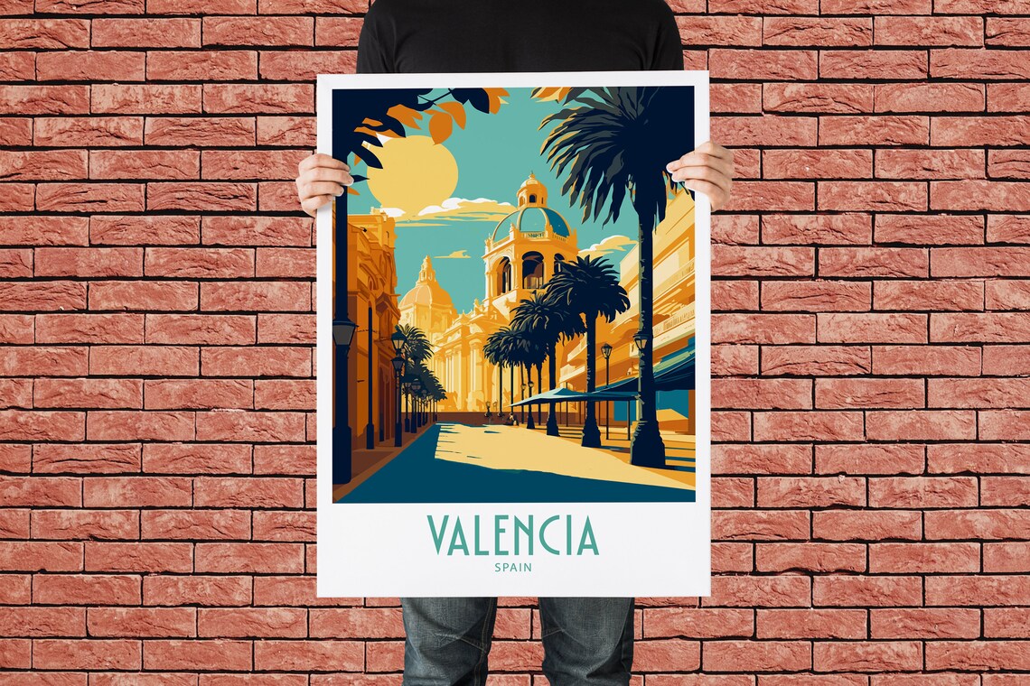 Valencia Travel Poster, Spain Wall Decor - Image 2