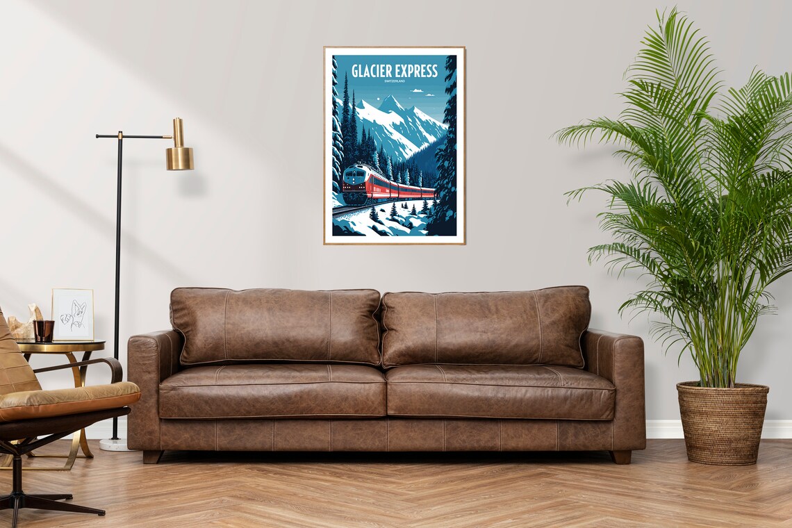 Glacier Express Switzerland Train Travel Poster - Image 2