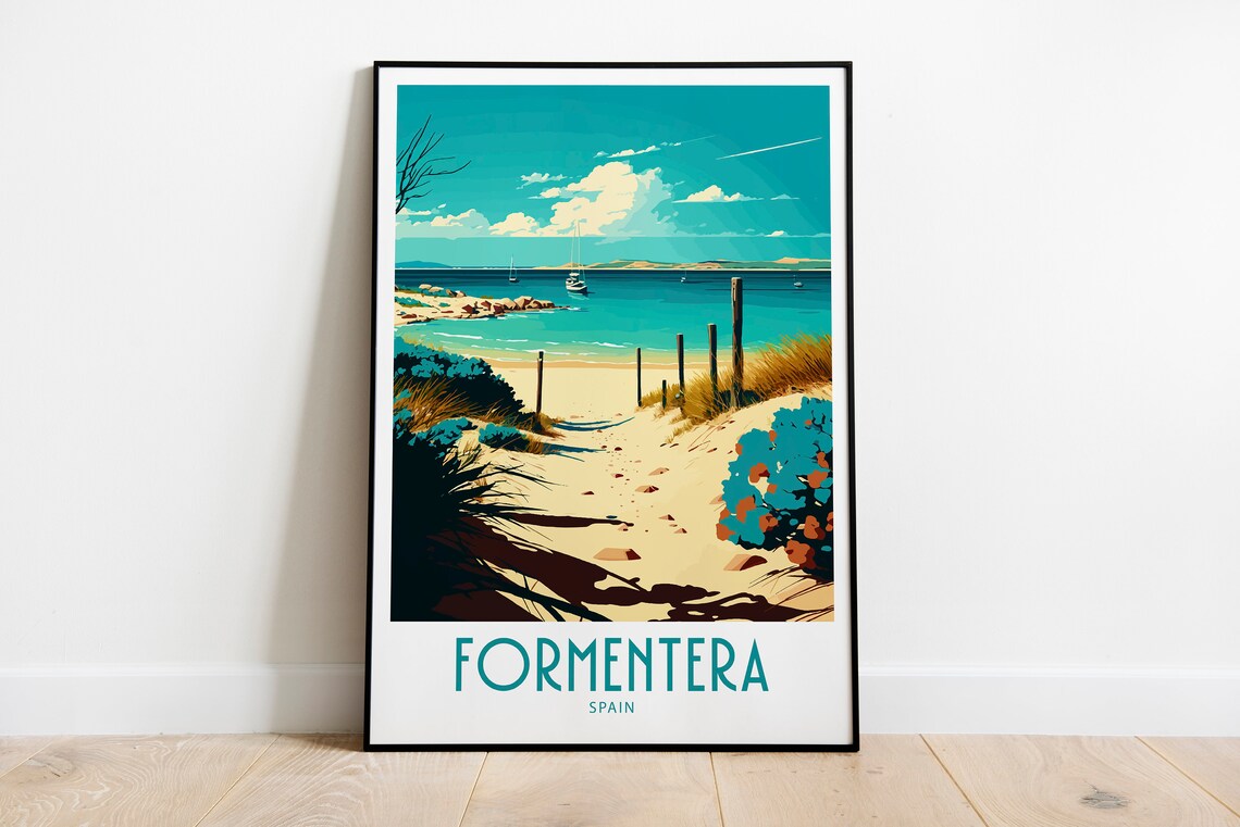 Formentera Travel Poster, Place-Name Wall Art