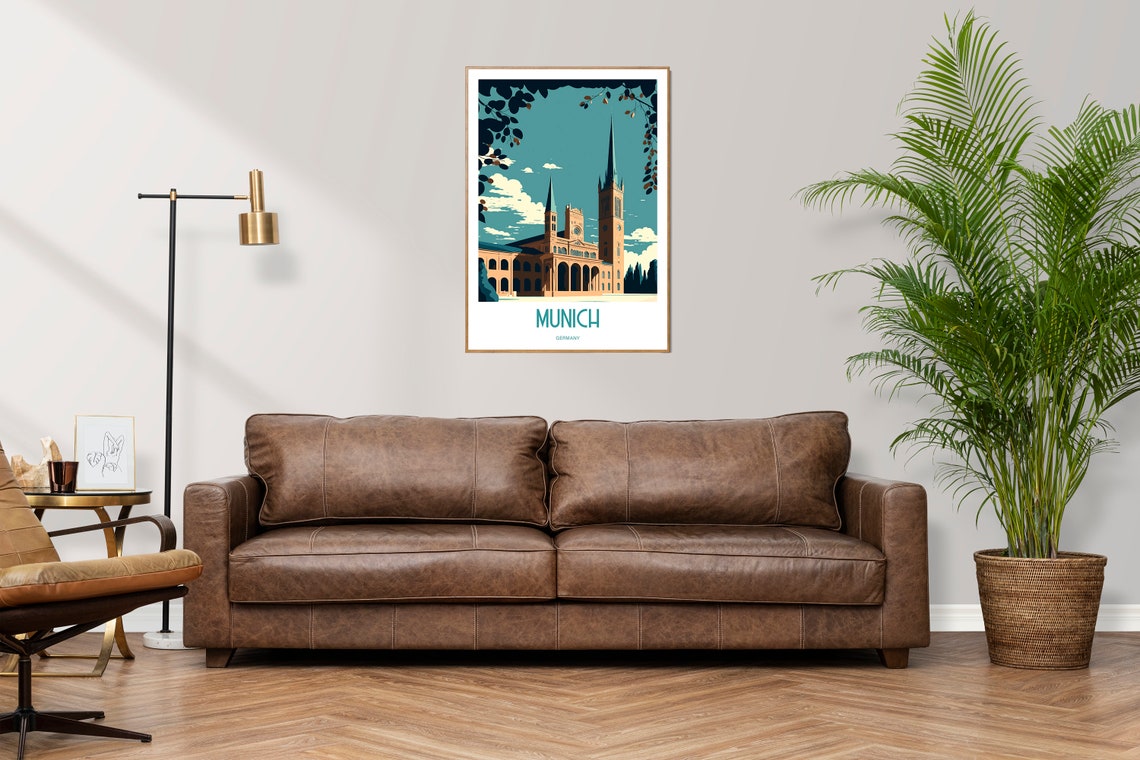 Munich Travel Poster, Germany Art Print - Image 3