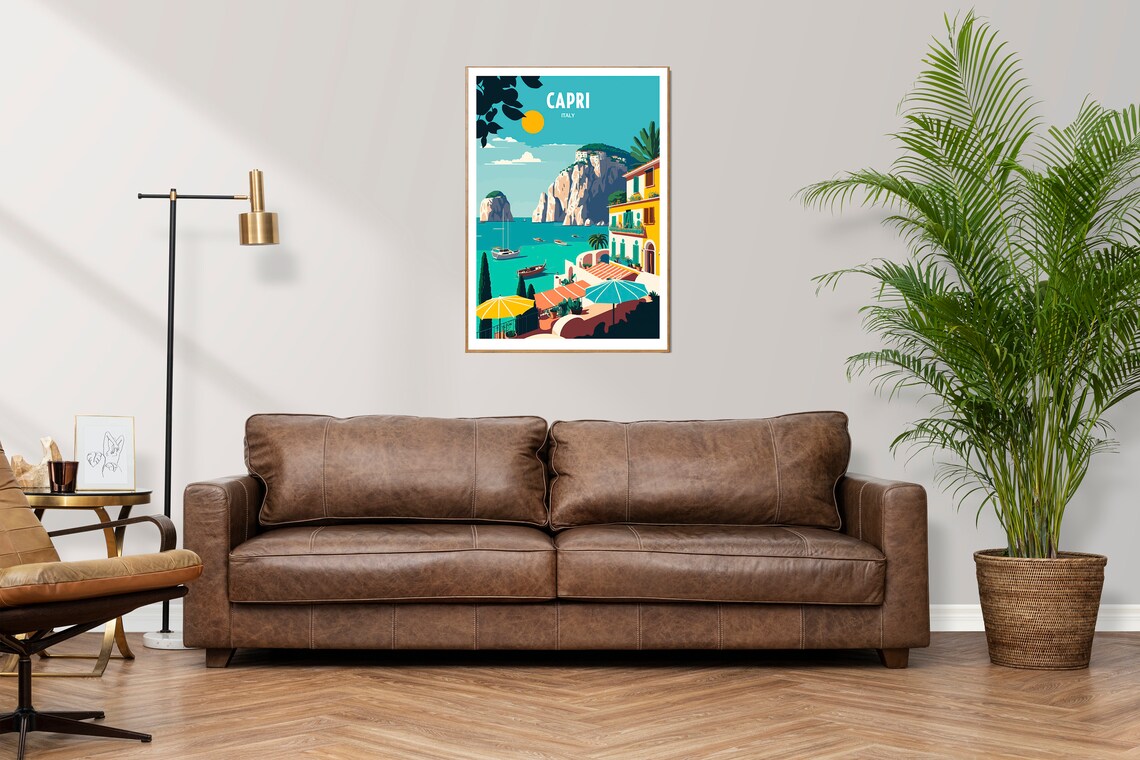 Capri Travel Poster, Europe Wall Decor - Image 2