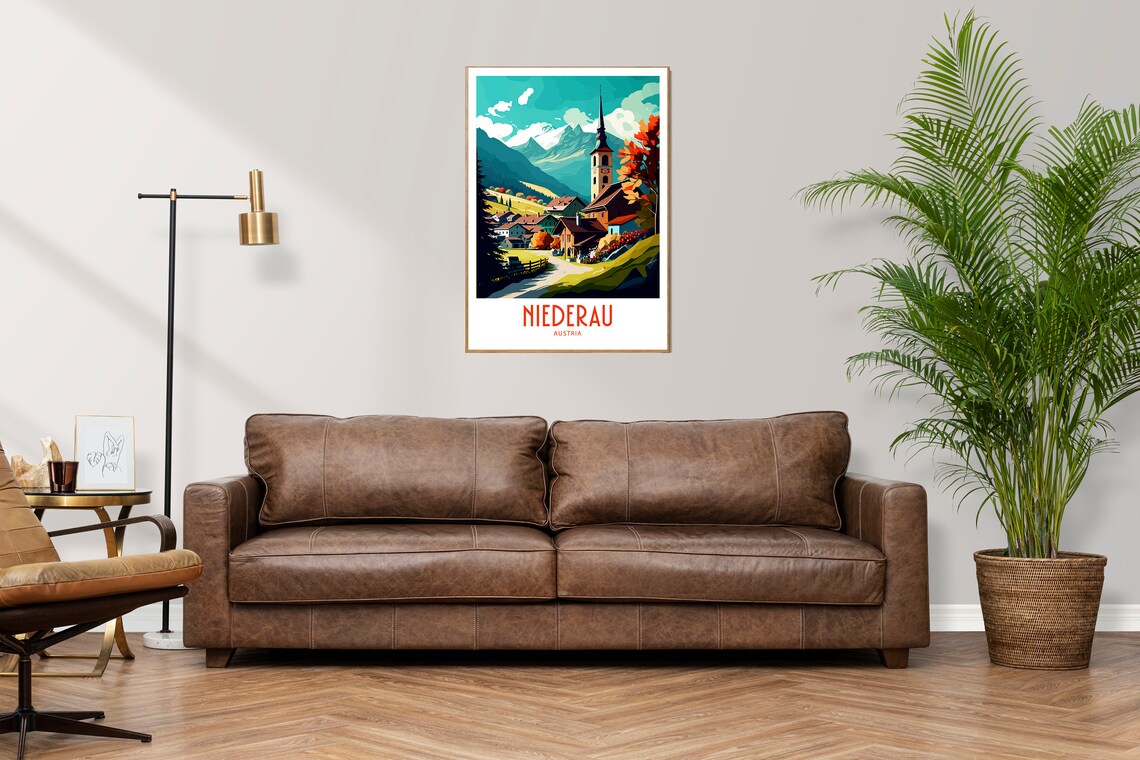Niederau Travel Print Wall Art Niederau Austria Wall Hanging Home Decoration Niederau Austria Gift Art Lovers Print Niederau Wall Art Gift - Image 2