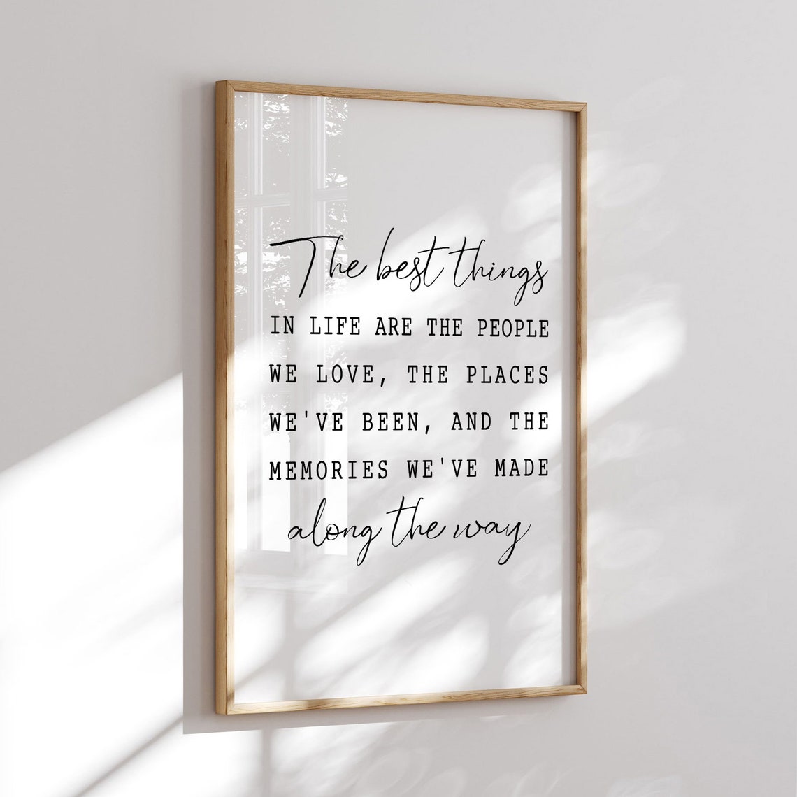 The Best Things In Life Positive Quotes Print Inspirational Quote Wall Art Quote Prints Print - Image 3