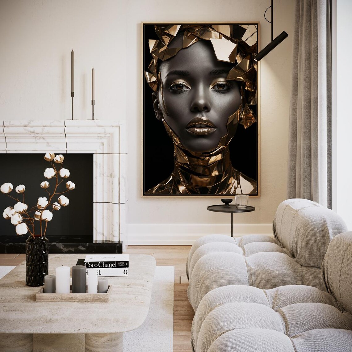 Black Gold The Luster Of Abstract Beauty Artwork Wall Art