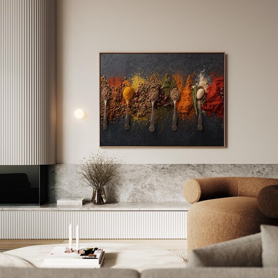 Tasteful Color Explosion Abstract Art Print Paint Splatter Modern Decor
