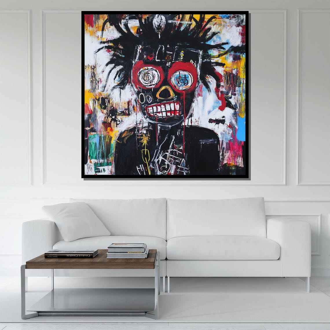 Abstract Skull Painting Colorful Graffiti Inspired Wall Art Bold Contemporary Decor Unique Artwork Gift - Image 5