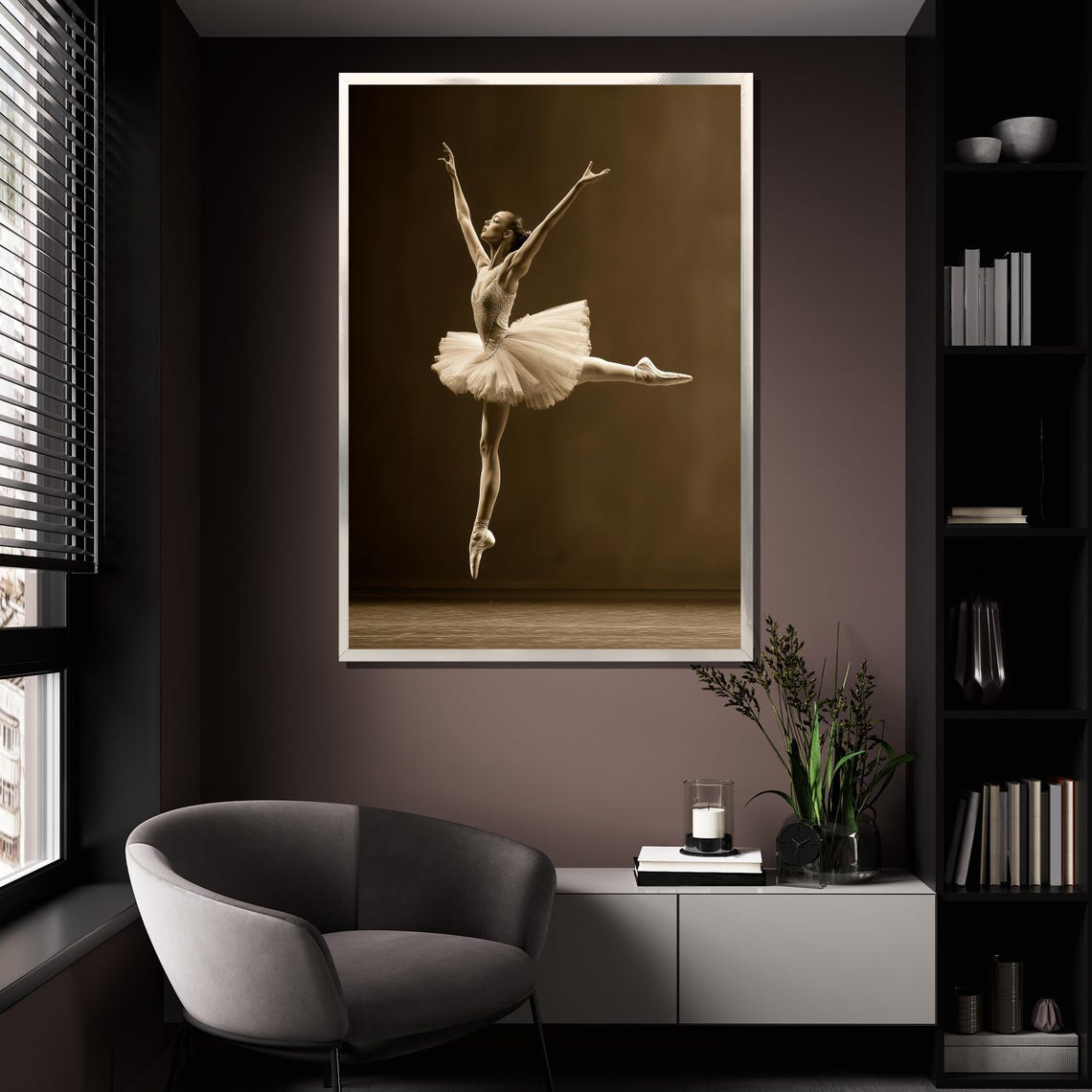 Fiery Passion Dance Painting Devil And Lady Wall Art Gothic Romantic Decor Unique Gift For Art Lovers - Image 4