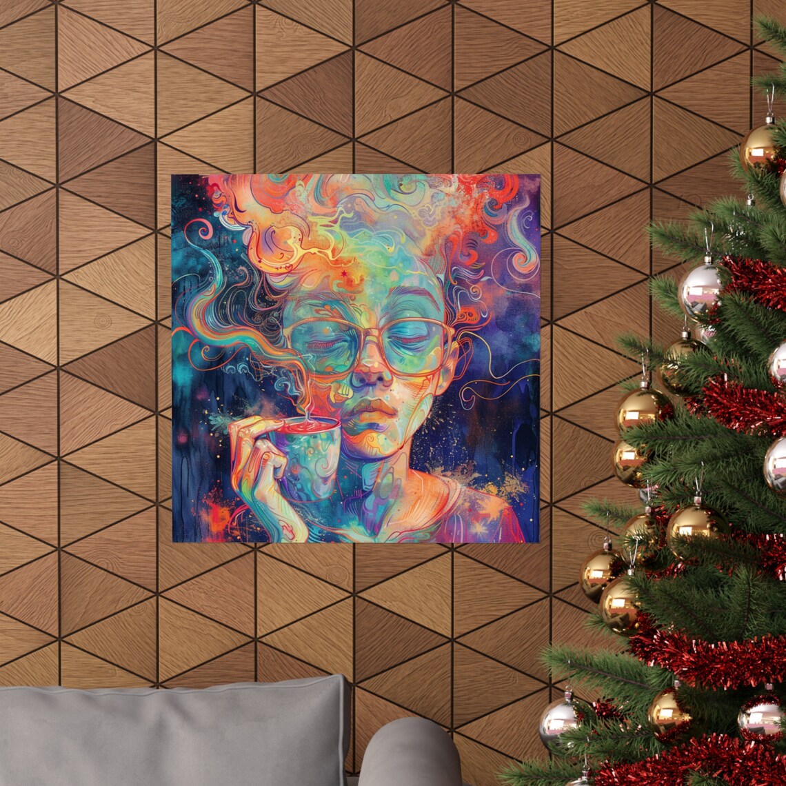 Intoxicating Coffee Abstract Woman, Modern Art Print - Image 4