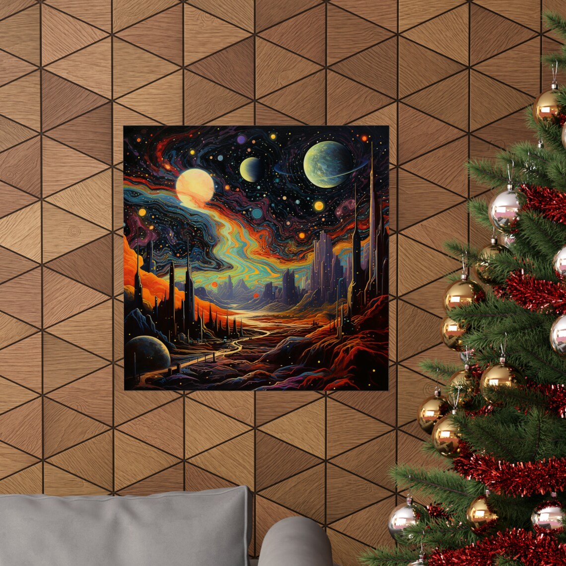 Post Impressionist On Another Planet, Trippy Space - Image 4