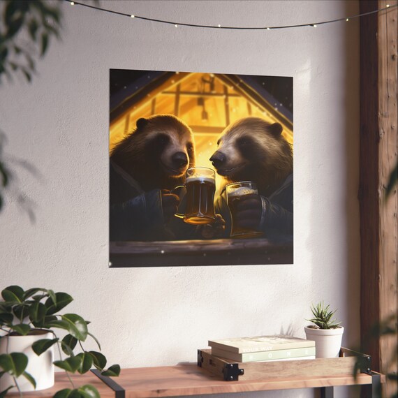 Honey Badger Don't Care, Man Cave Decor Poster