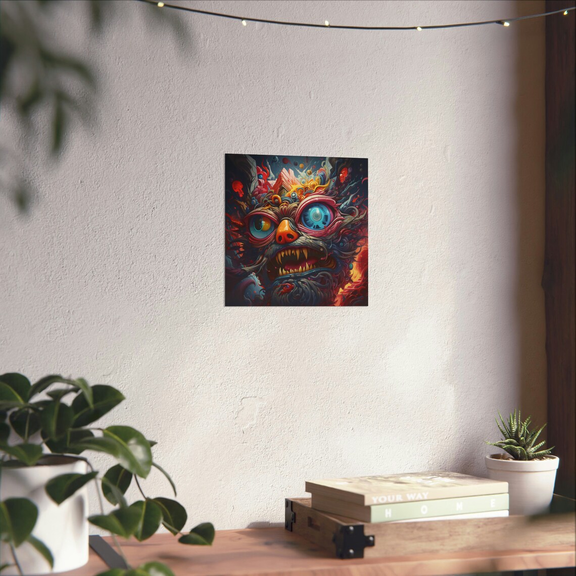 Trippy Mechanical Cat, Psychedelic Animal Poster - Image 4