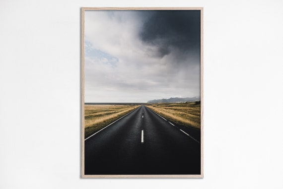 Nordic Home Decor Print Moody Scandinavian Modern Wall Wanderlust Travel Poster Minimal Art Iceland