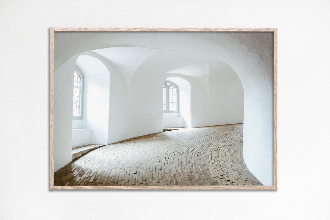 Horizontal Minimal Interior Architecture Art Print, Modern