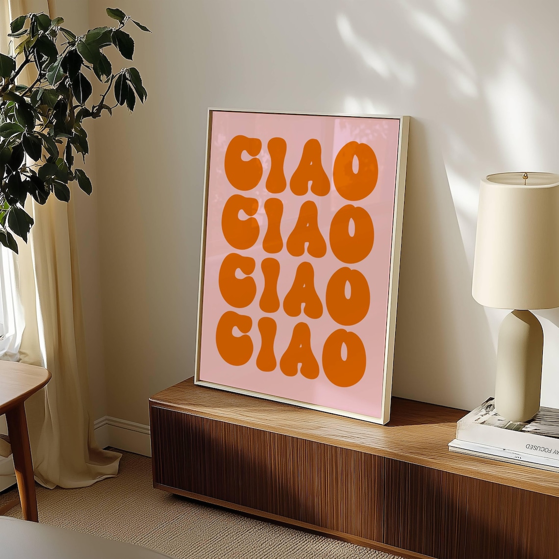 Retro Ciao, Mid-Century Modern Wall Art Print