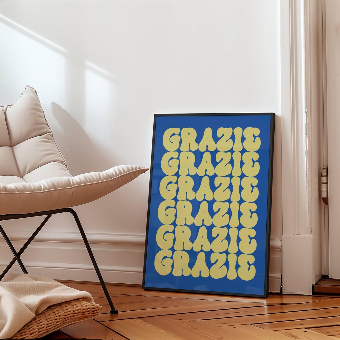 Retro Grazie Mid-Century Modern Typography Art - Image 4