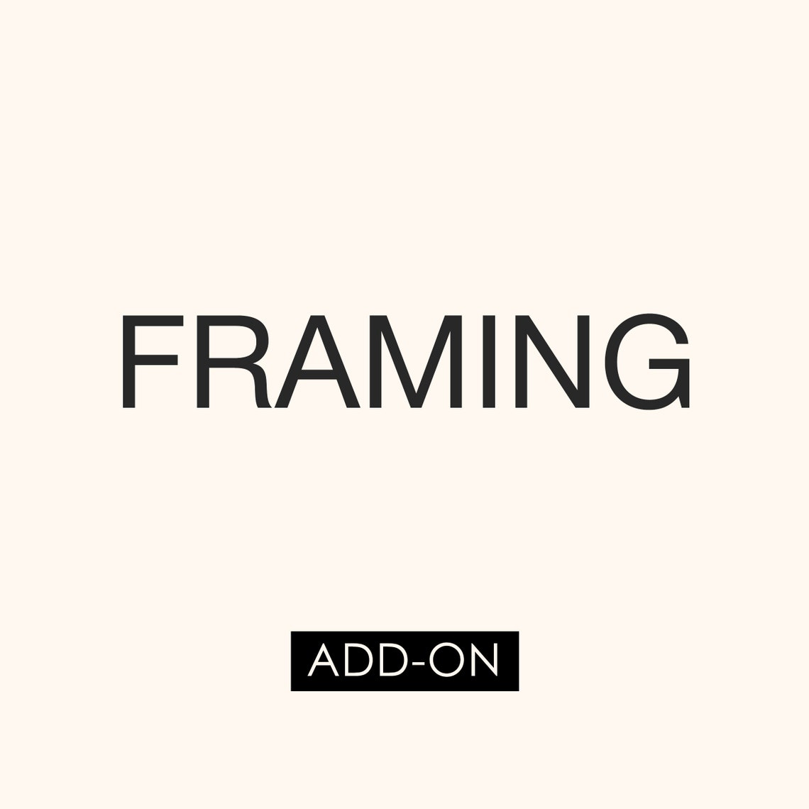 Home Upgrade, Framing Add-On