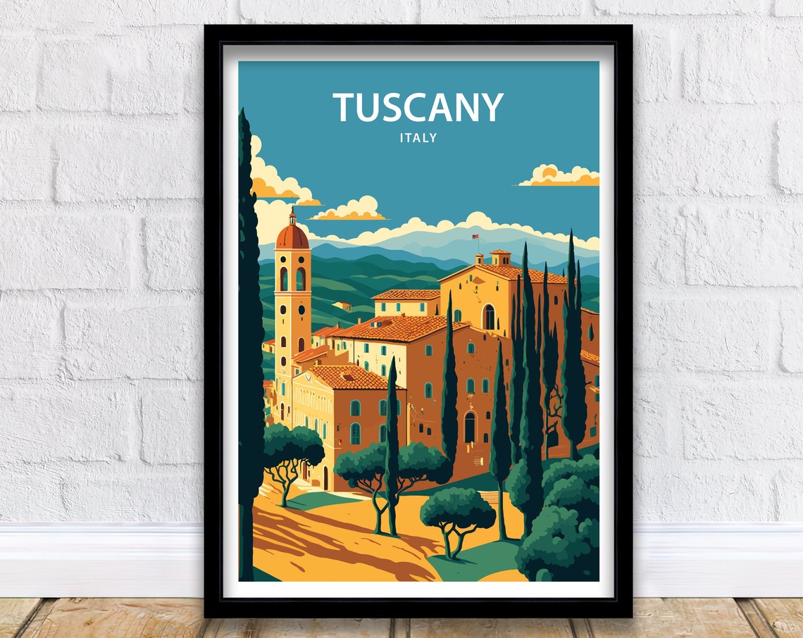 Tuscany Art Print Tuscany Print Italy Wall Art Italy Poster Tuscany Poster Tuscany Wall Art Travel Print Travel Poster Italy