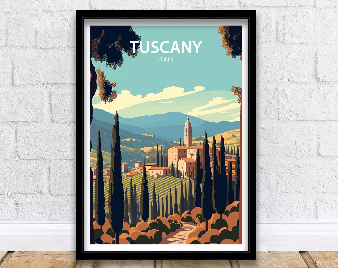 Tuscany Italy Wall Art Poster Print
