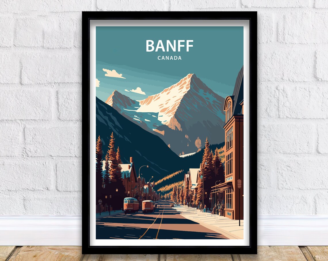 Banff National Park, Canadian Rockies Travel Poster