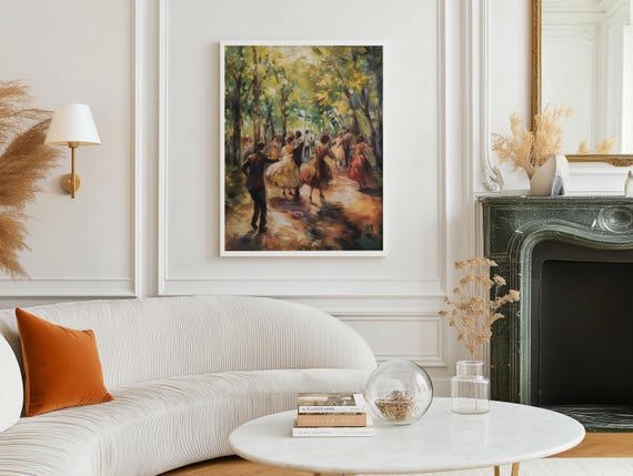 Renoir Bal Du Moulin De La Galette Print Impressionist French Art Poster