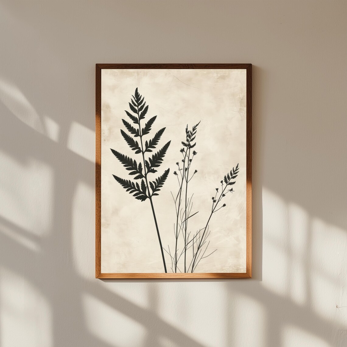 Abstract Botanical Print Modern Floral Fine Art Decor