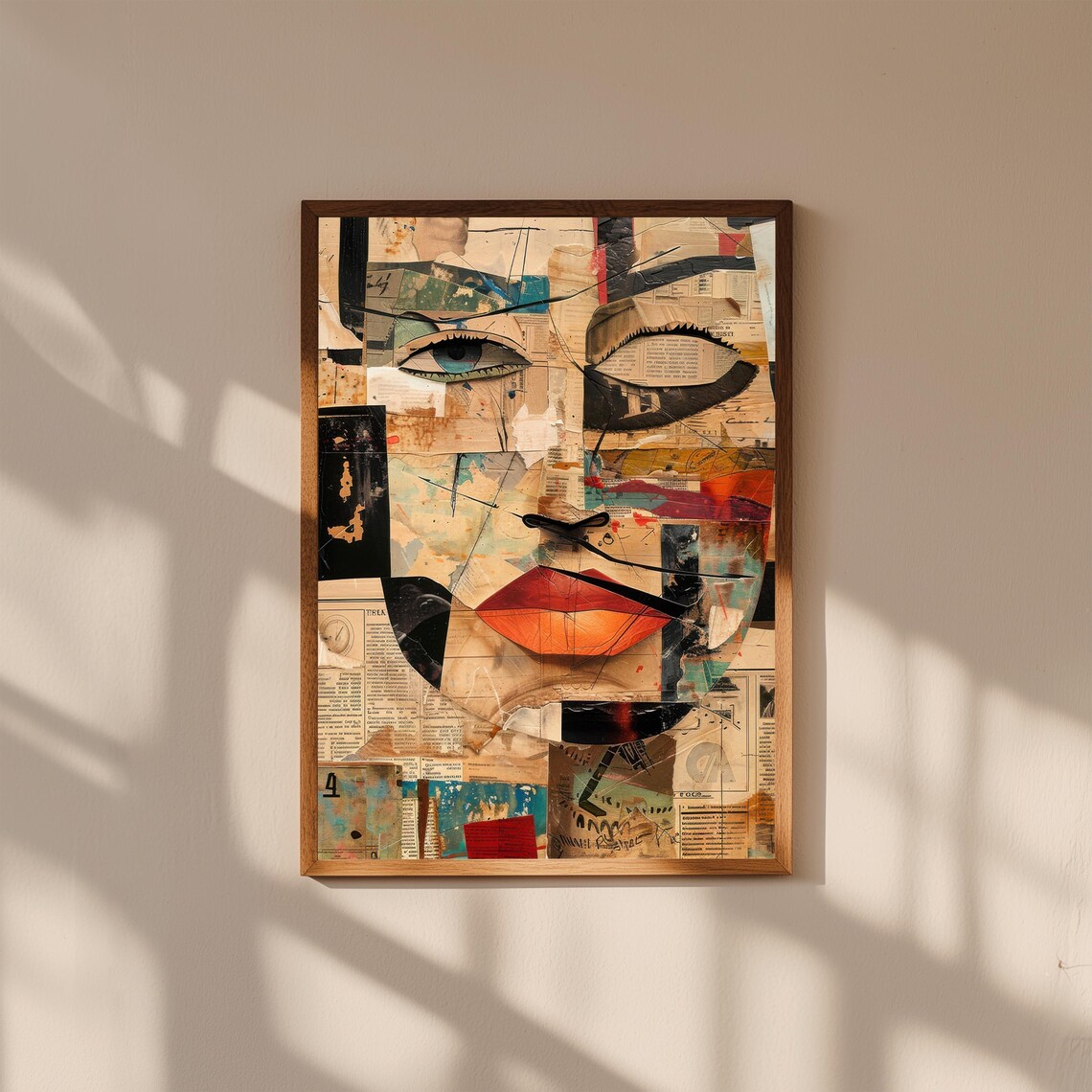 Avantgarde Dada Art Print Abstract Collage Surreal Home Decor